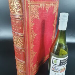 Lot 282 - ‘HISTORY OF MINIATURE ART’ RED LEATHER BOUND BOOK